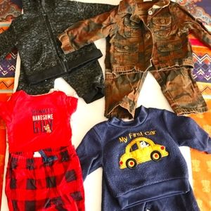 Bundle sets newborn 0-3 months carter's, loveshun,ciro, wrangler free gift